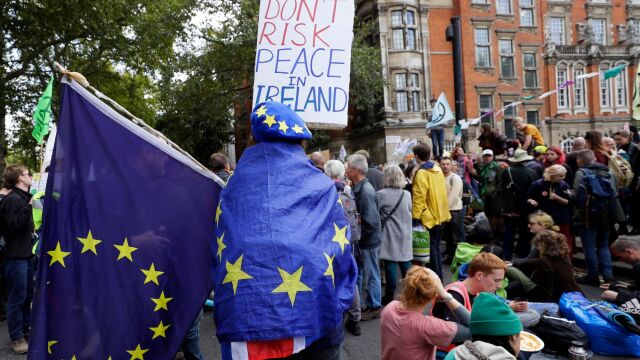 Manifestación contra el Brexit en Londres/Ap