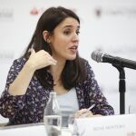 La portavoz de Unidas Podemos en el Congreso, Irene Montero