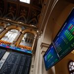Paneles de la Bolsa de Madrid