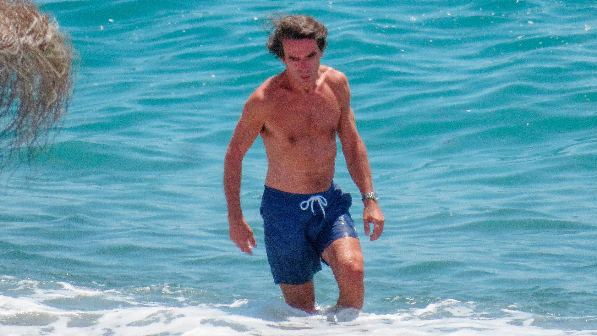 José María Aznar durante sus vacaciones en Marbella