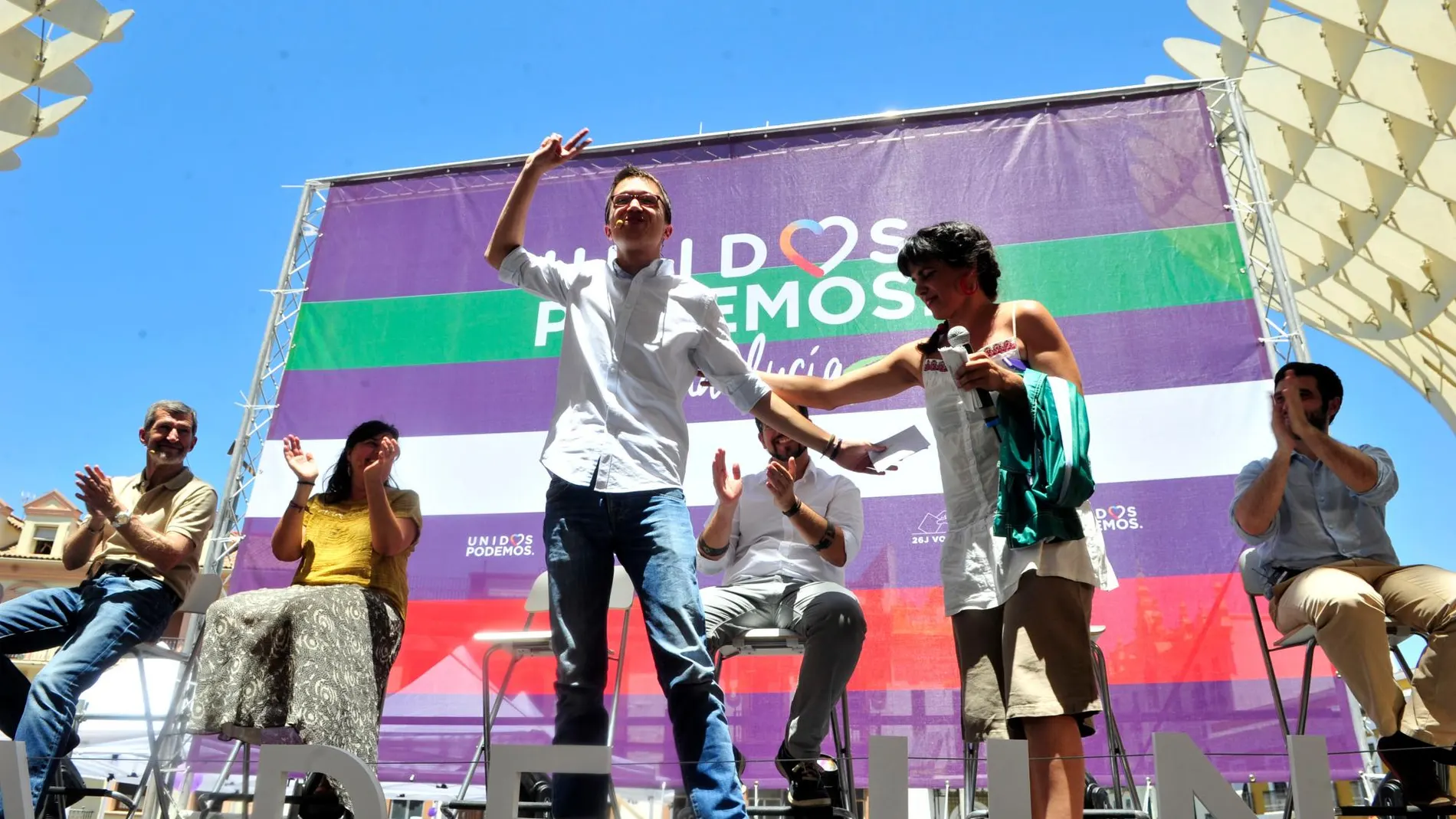 La líder de Podemos en Andalucía, Teresa Rodríguez, e Íñigo Errejón / Foto: Ke-Imagen