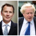 Jeremy Hunt y Boris Johnson/Ap