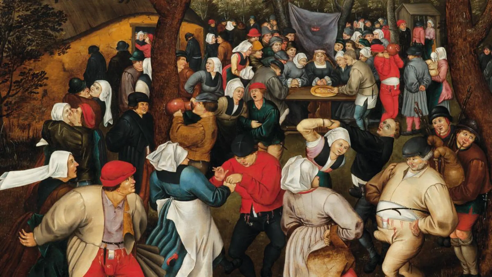 "Baile nupcial al aire libre", Pieter Brueghel el Joven (1610)