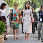 Letizia recupera su vestido de inspiración oriental