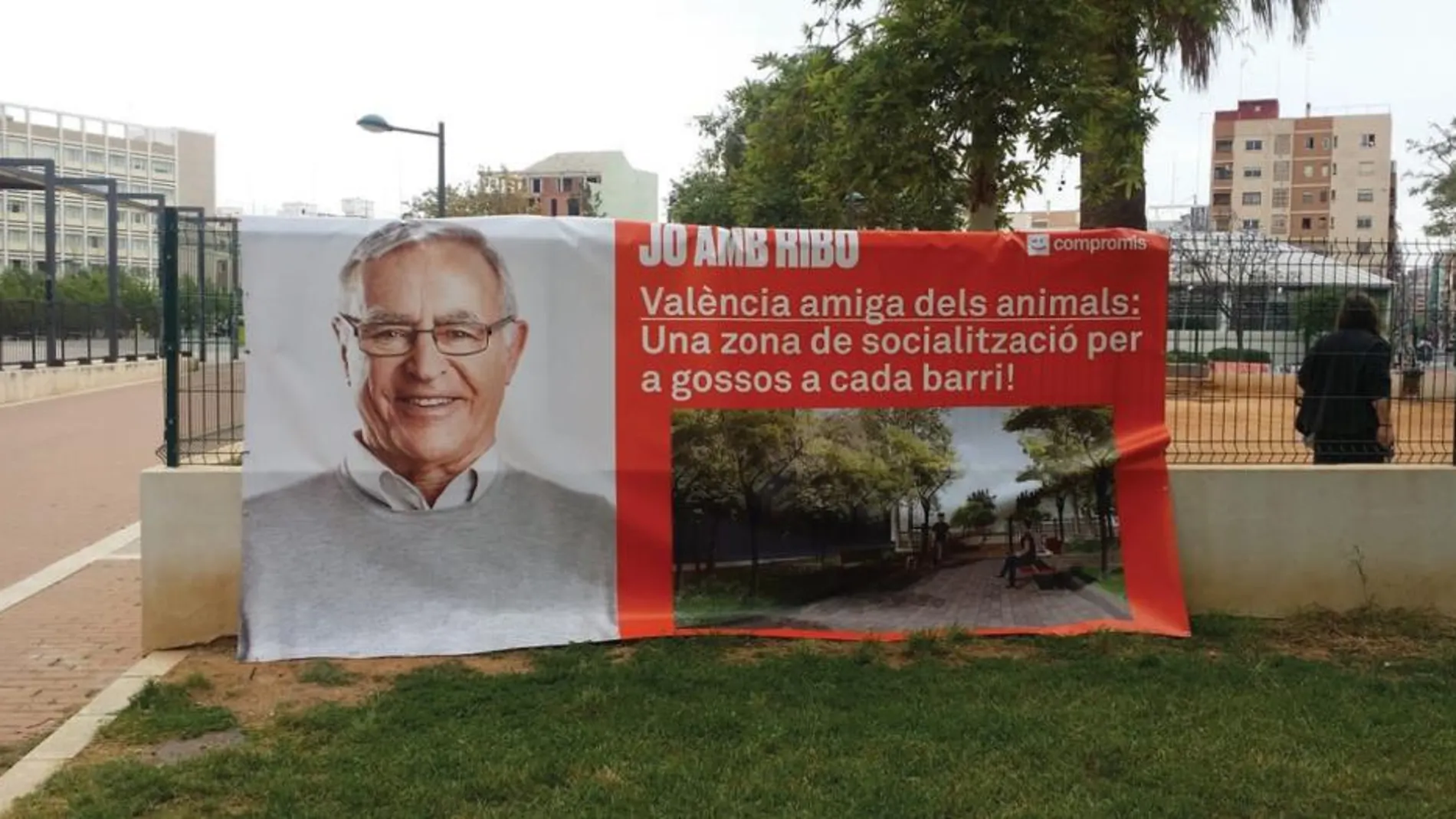 Cartel de la candidatura de Joan Ribó