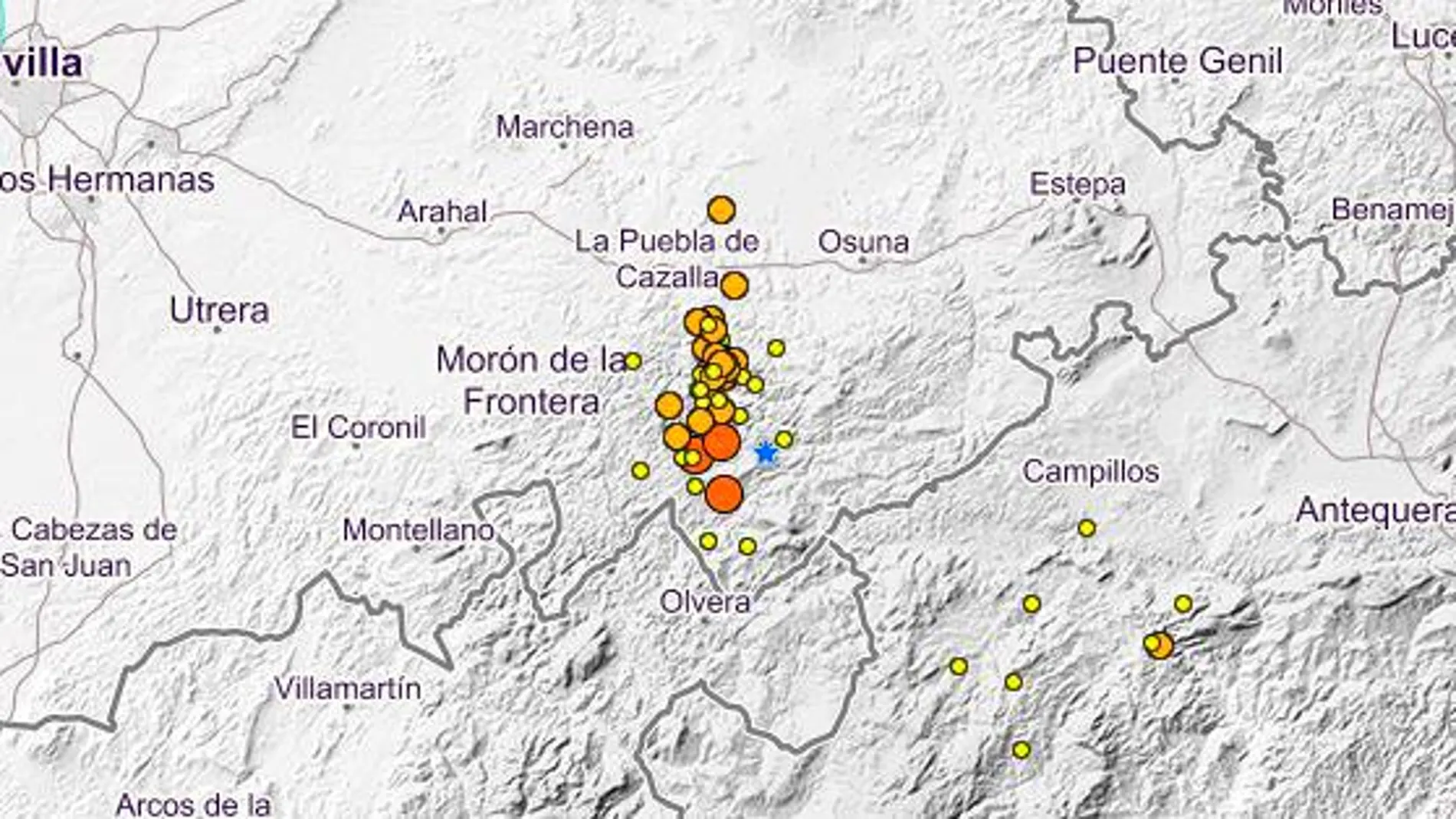 El terremoto se ha dejado sentir en Villanueva, La Puebla de Cazalla y El Saucejo
