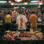 Un puesto de carne peruano
