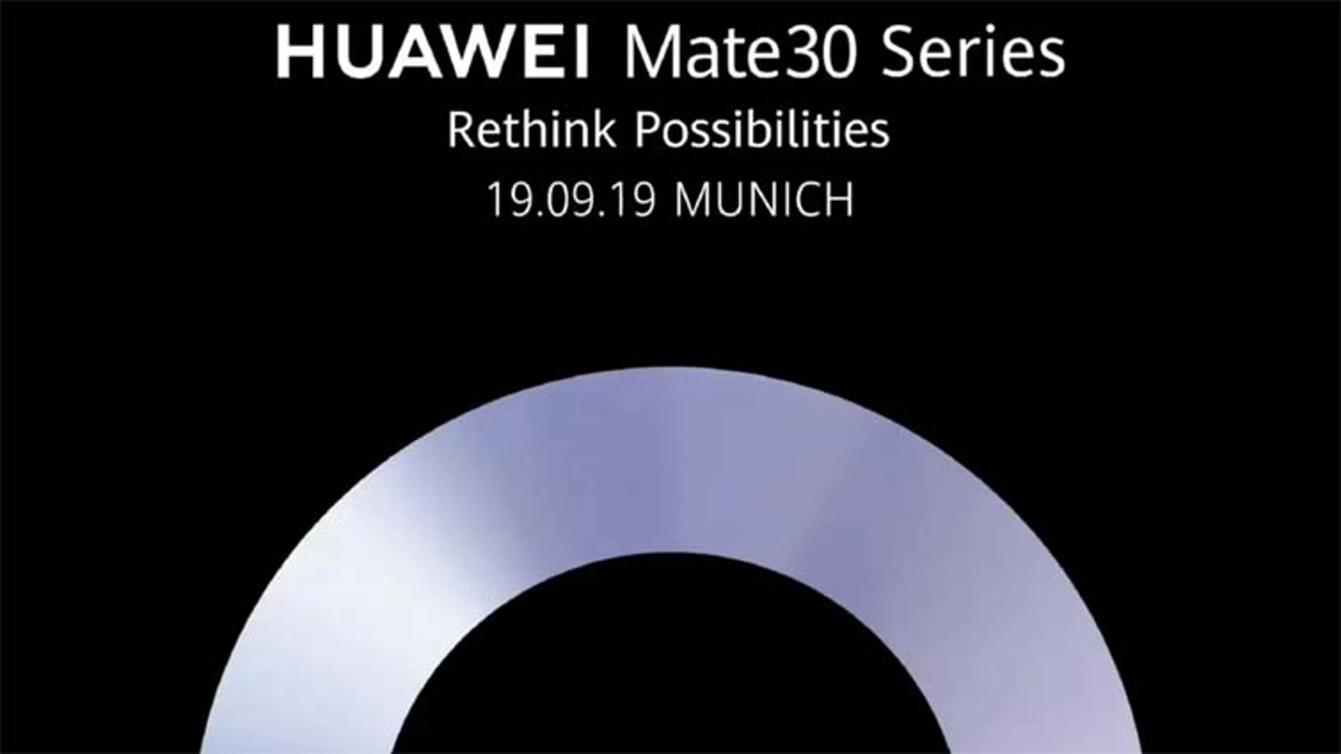 En la invitación que Huawei ha colgado en redes sociales se puede ver la fecha de la presentación del Mate 30, el 19 de septiembre.