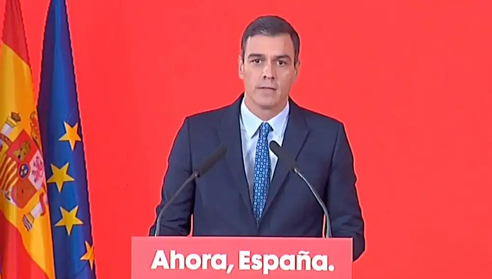 Pedro Sánchez durante la presentación de las propuestas programáticas del PSOE para el 10N