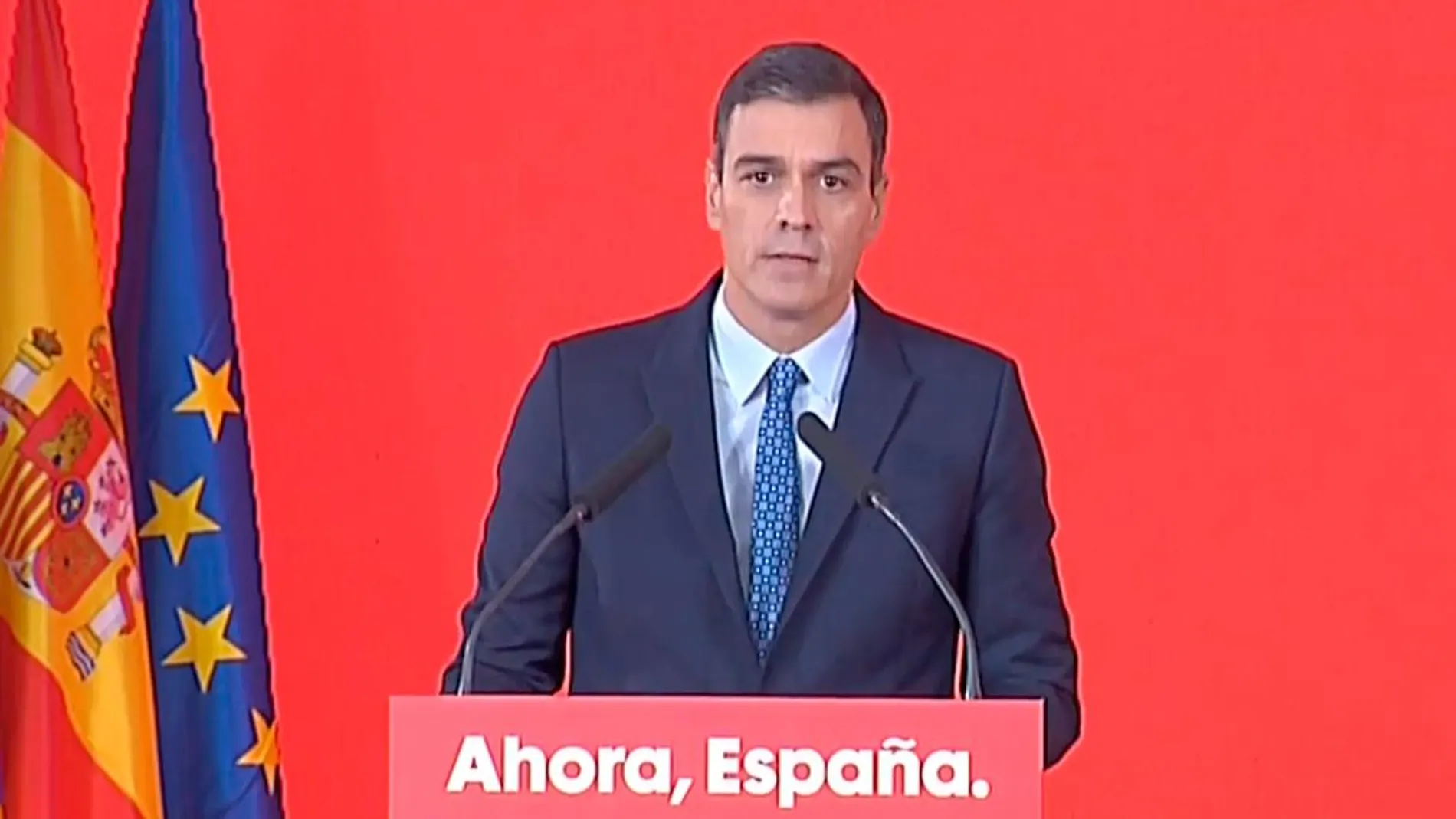 Pedro Sánchez durante la presentación de las propuestas programáticas del PSOE para el 10N