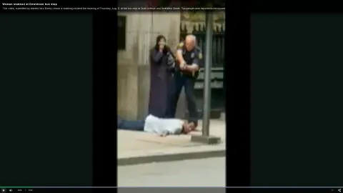 La policía redujo inmediatamente al atacante/KDKA