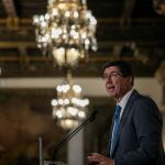 El vicepresidente de la Junta, Juan Marín, durante su intervención en el Fórum Europa /Foto: EP