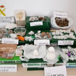 Entre la droga incautada se encuentra cocaína, heroína, marihuana y hachís
