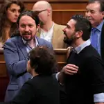Pablo Iglesias y Ramón Espinar