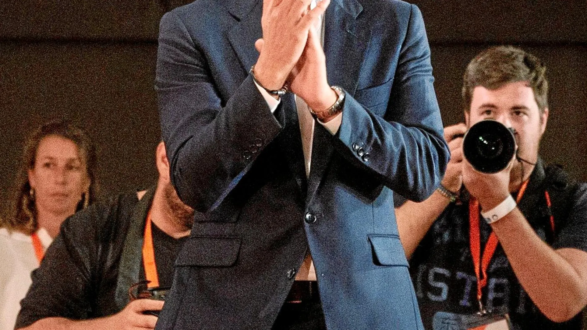 Rivera durante el Consejo General de su partido el pasado 29 de julio, su última aparición pública