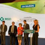 Momento de la entrega de premios A Tu Salud hoy en LA RAZÓN