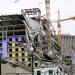 Escombros del hotel derruido en Nueva Orleans