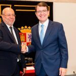 Los candidatos del Partido Popular y de Ciudadanos, Alfonso Fernández Mañueco y Francisco Igea, tras suscribir el acuerdo programático