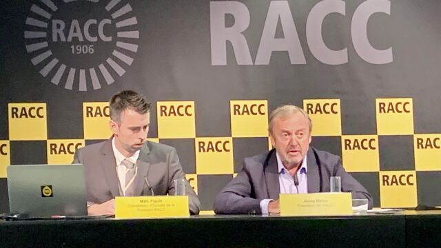 La rueda de Prensa de ayer, en el Racc