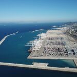 Imagen de las nuevas terminales del puerto de carga de Tanger Med