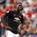 Pogba durante un partido esta temporada con el Mánchester United