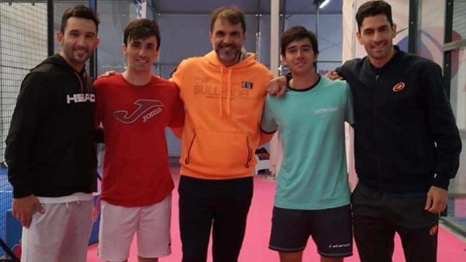 Nito Brea, con Sanyo Gutiérrez, Denis Perino, Mario del Castillo y Maxi Sánchez