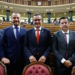 Joaquín Segado (PP), Diego Conesa (PSOE) y Juan José Molina (Cs), defendieron ayer en el Congreso de los Diputados la propuesta de reforma del Estatuto de Autonomía de la Región