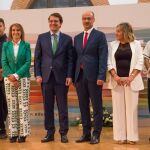 El presidente de Castilla y León, Alfonso Fernández Mañueco, inaugura en Zamora el curso de enseñanzas no universitarias, junto al de las Cortes, Luis Fuentes, y la consejera de Educación, Rocío Lucas