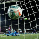 Uno de los goles del Barcelona
