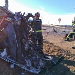 Estado del vehículo que conducía el joven fallecido tras el choque