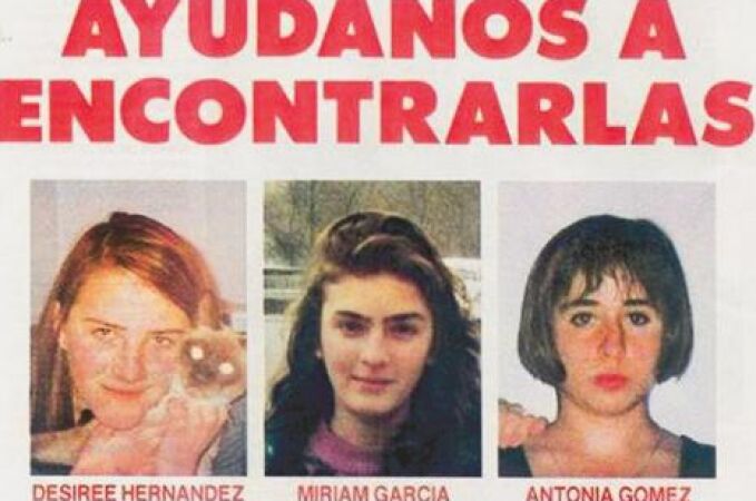 Foto distribuida durante los días que duró la búsqueda de Toñi, Miriam y Desiré