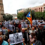 Los independentistas se han concentrado en la plaza de la Catedral/Foto: Reuters