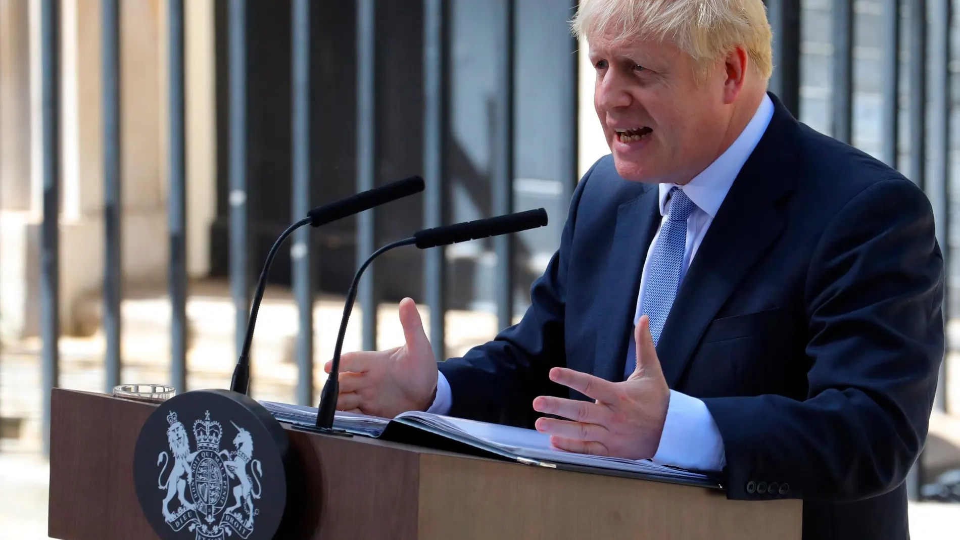 Boris Johnson en su primer discurso como primer ministro británico/EFE