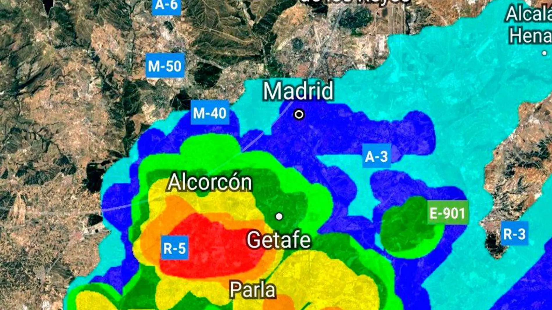 Se esperan tormentas acompañadas de granizo en el sureste de la Comunidad de Madrid / Efe