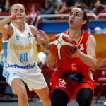 Silvia Domínguez, base de la selección española de baloncesto