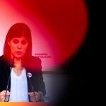 La portavoz Marta Vilalta en rueda de prensa.