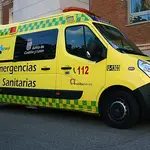 Ambulancia medicalizada de Sacyl desplazada hasta el lugar de los hechos