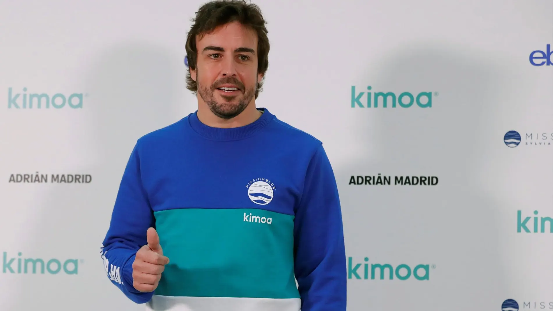 Fernando Alonso, en la presentación de Kimoa, su marca de ropa