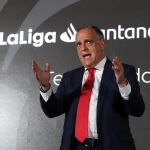[GRAF7156. MADRID, 01/07/2019.- El presidente de LaLiga, Javier Tebas, durante la ceremonia]