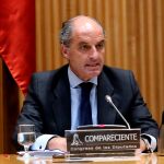 Francisco Camps, en la Comision sobre la financiacion del PP, en 2018/Foto: Cristina Bejarano