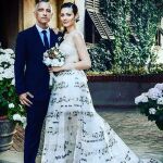 Eros Ramazzotti y Marica Pellegrinelli en su boda el 21 de junio de 2014