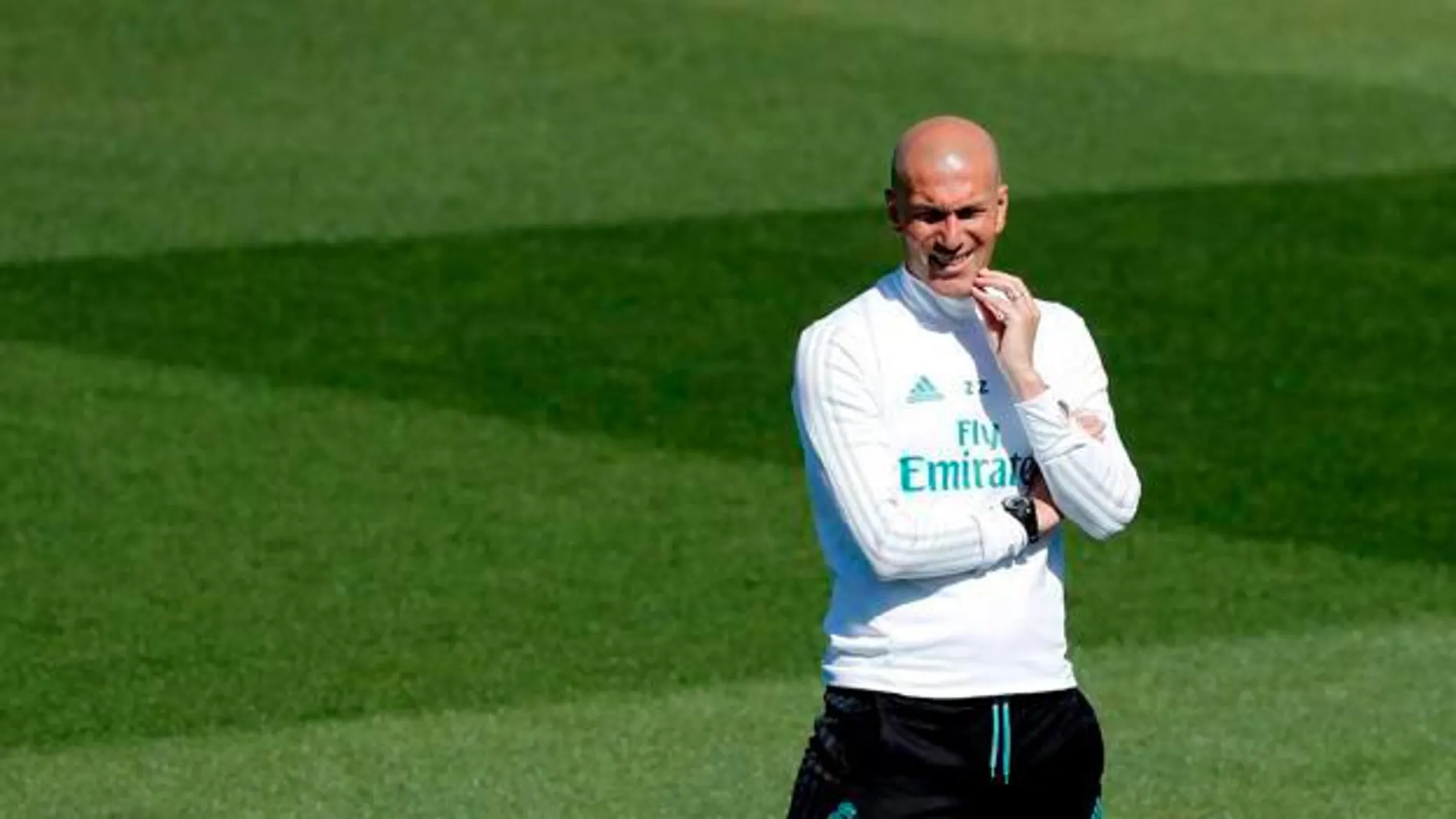 Zidane, durante un entrenamiento con el Real Madrid / Efe
