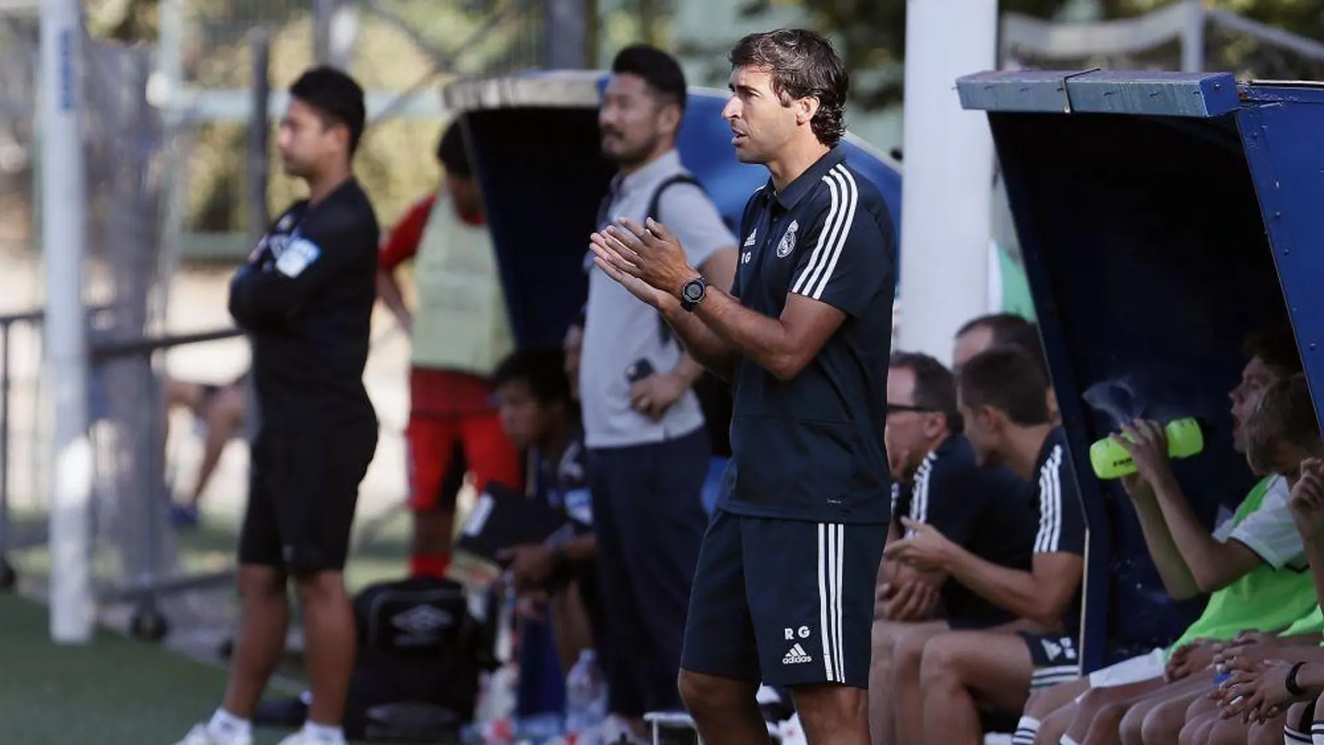 Raúl, durante un partido de la pasada temporada