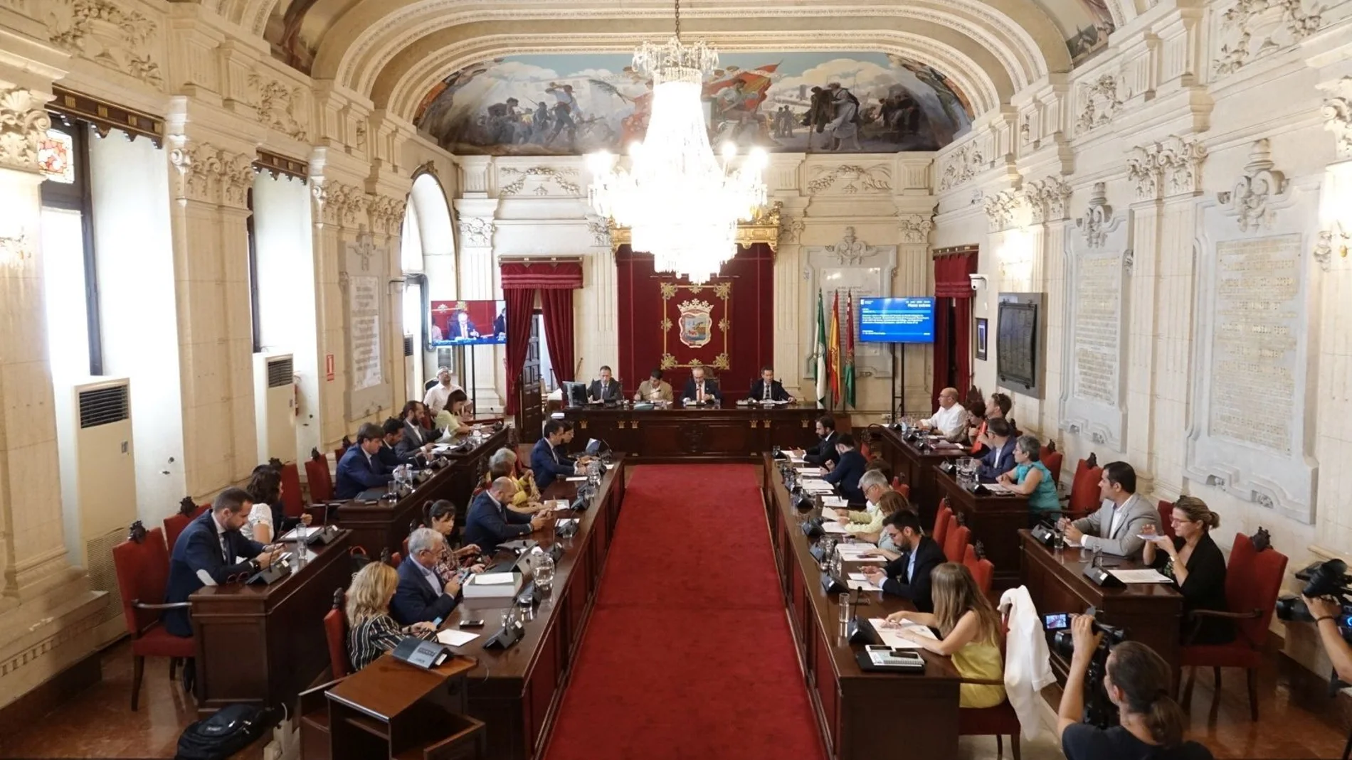 Pleno del Ayuntamiento de Málaga / Foto: EP