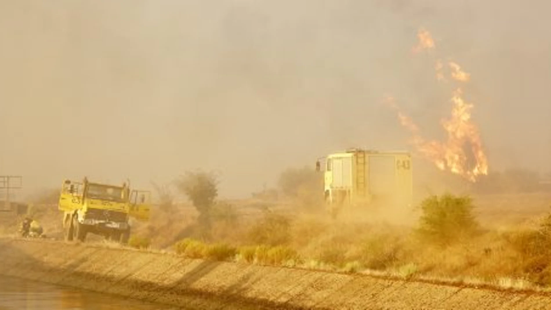 Incendio declarado en Cubillas de Rueda