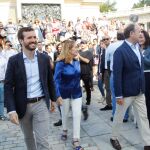 Casado, Pastor y García Escudero llegan al Retiro para presentar la candidatura del PP por Madrid al Congreso y al Senado