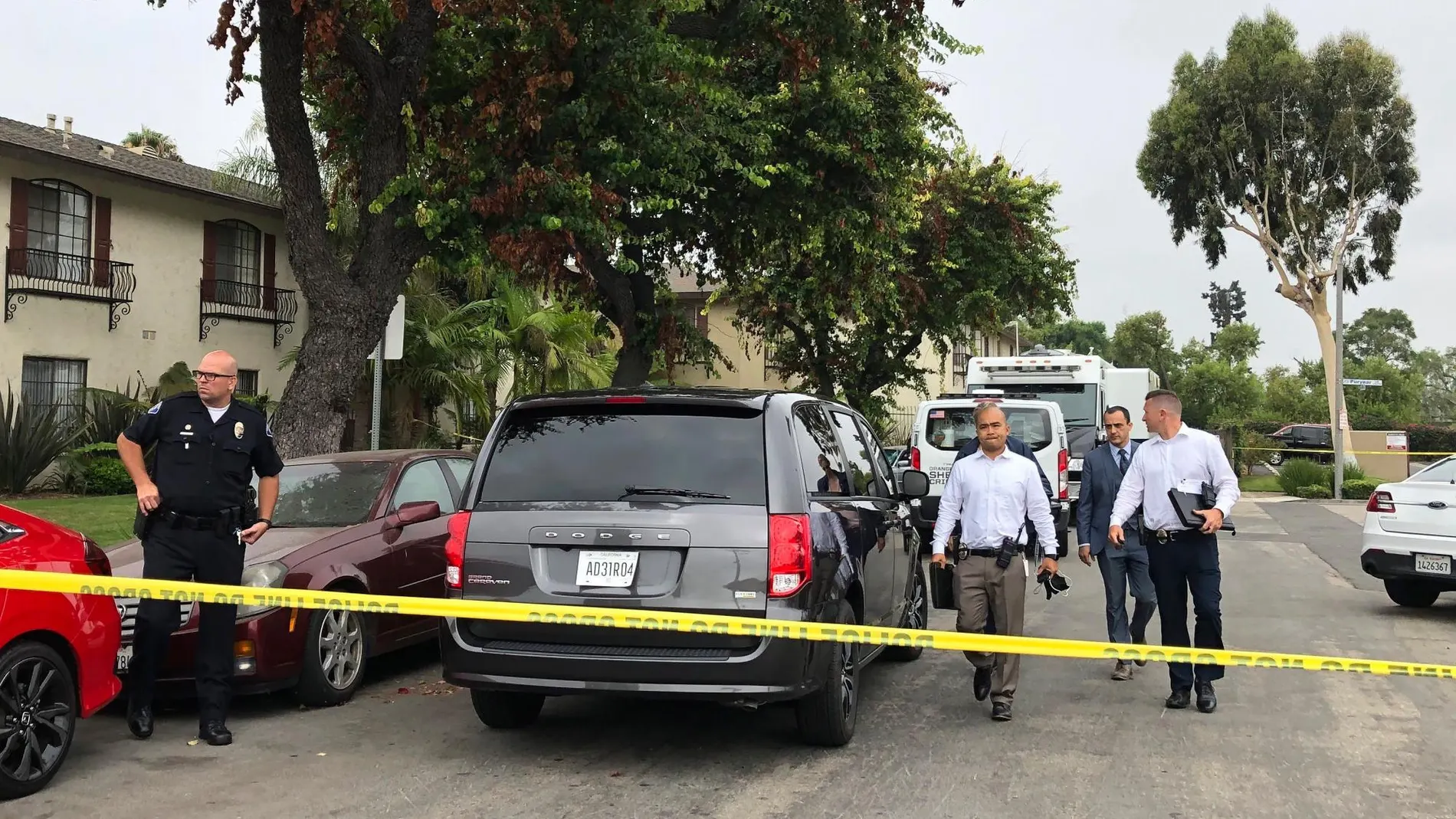 La policia de Garden Grove en la escena del crimen/ AP