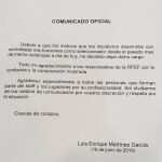 La carta de Luis Enrique