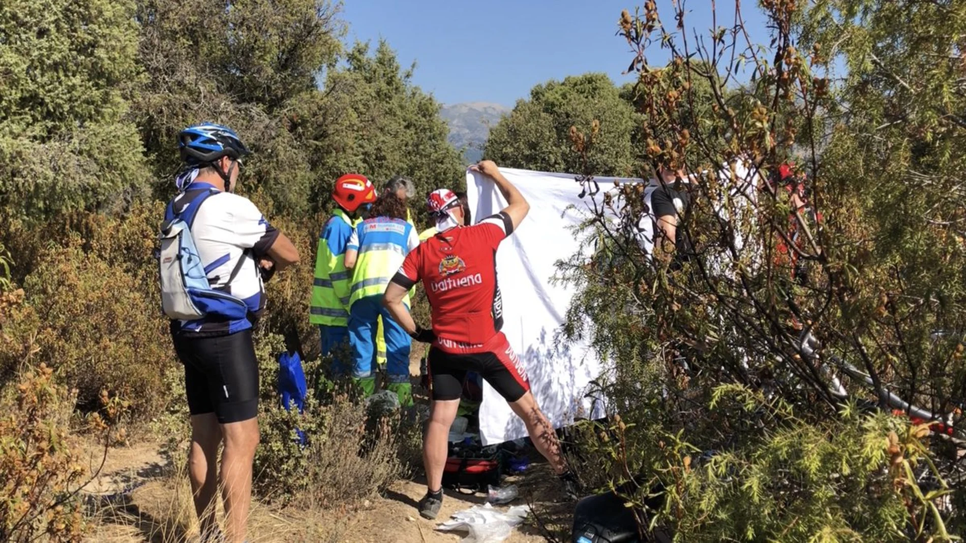 La intervención de los diez compañeros del ciclista ha sido "esencial"para que una vez llegado el equipo sanitario al lugar