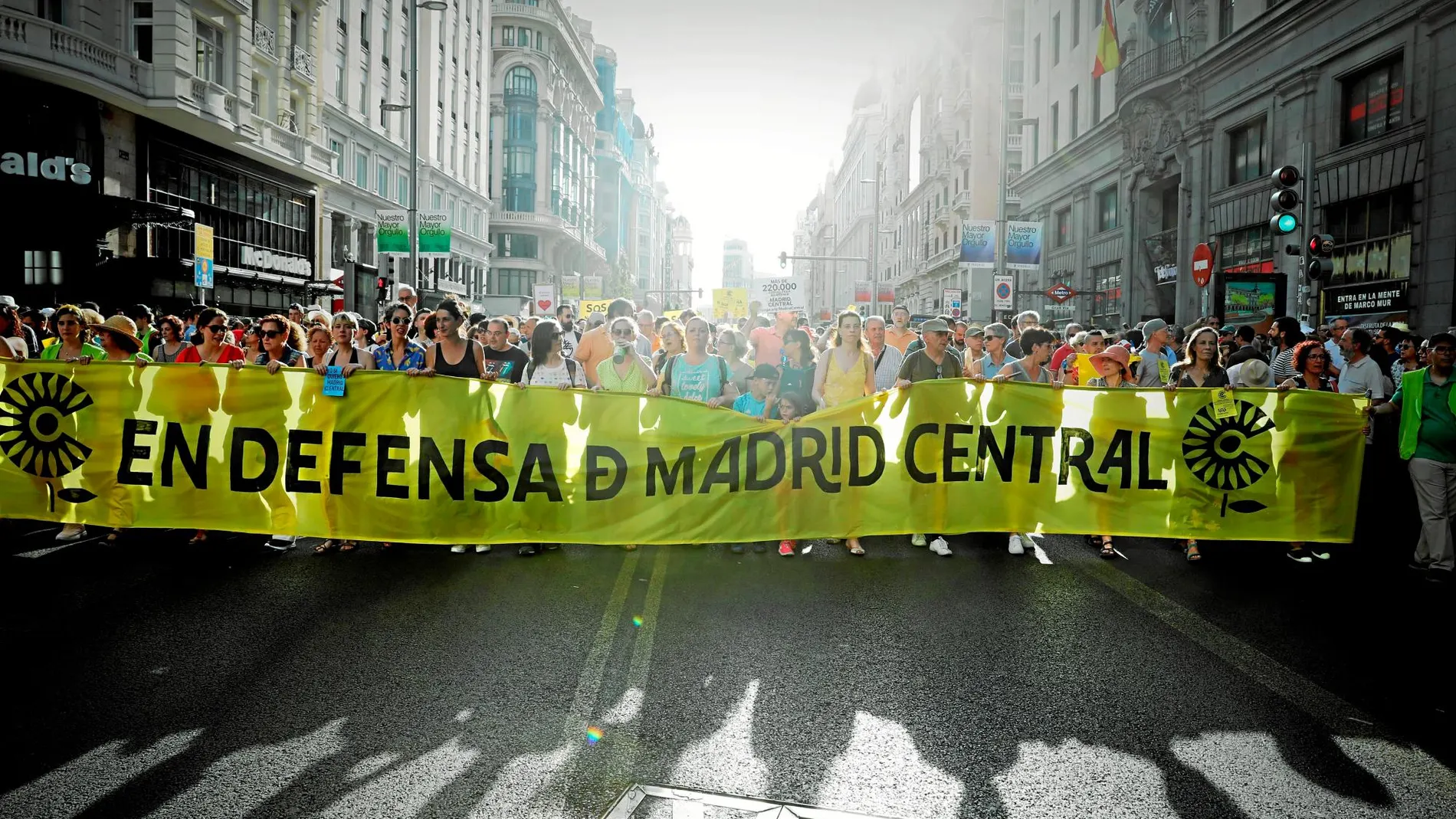 La manifestación recorrió la Gran Vía hasta Cibeles/Rubén Mondelo